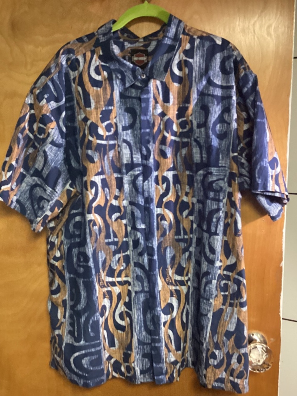 Harley Davidson Hawaiian Button Shirt MENS  Plus Size 3X